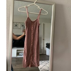 Ribbed Button Down Dress